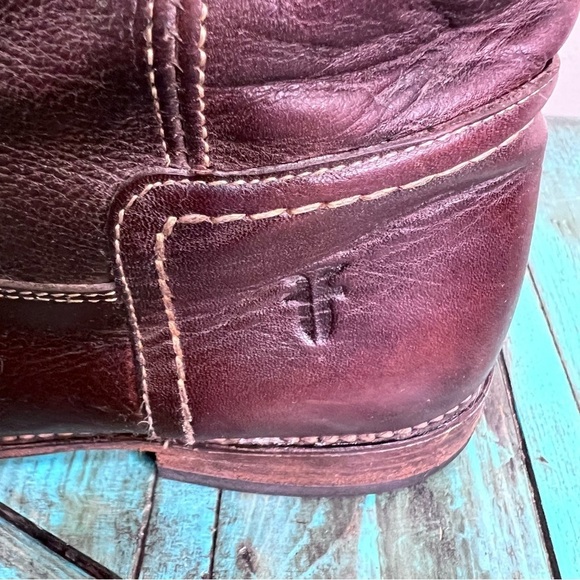 Frye Paige Cuff Leather Riding Boots Size 7 Western - Picture 11 of 15